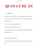 QUẢN LÝ DỰ ÁN