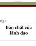 Bản chất của lãnh đạo - chương 1