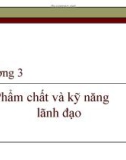 Phẩm chất và kỹ năng lãnh đạo