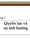 Bài giảng quyền lực và sự ảnh hưởng