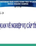 Bài giảng nghiệp vụ ngân hàng - Chương 3: Những vấn đề cơ bản về tín dụng ngân hàng