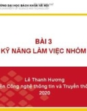 Bài giảng Nhập môn công nghệ thông tin và truyền thông: Bài 3 - GV. Lê Thanh Hương