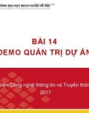 Bài giảng Nhập môn công nghệ thông tin và truyền thông: Bài 14 - GV. Lê Thanh Hương