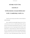 BÀI HỌC NGÀN VÀNG - CHƯƠNG IV