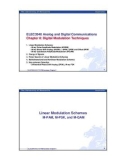 Lecture ELEC3540 analog and digital communications - Chapter 8: Digital modulation techniques