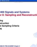 Lecture ELEC2400 signals and systems - Chapter 8: Sampling and reconstruction