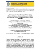 An improved K-power means technique using minkowski distance metric and dimension weights for clustering wireless multipaths in indoor channel scenario