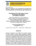 Knowledge - based decision support system for emergency management: The pandemic framework