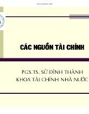 Bài giảng : Các nguồn tài chính