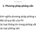 Phương pháp phỏng vấn