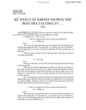 CHUYÊN ĐỀ KẾ TOÁN CÁC KHOẢN NỢ PHẢI THU PHẢI TRẢ TẠI CÔNG TY