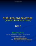 PHÂN HẠNG ĐẤT ĐAI( LAND CLASSIFICATION ) BÀI 8