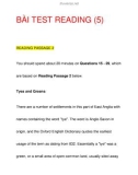 BÀI TEST READING