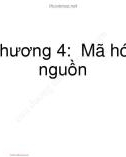 Bài giảng Nhập môn Kỹ thuật truyền thông - Chương 4: Mã hóa nguồn