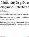 Bài giảng Nhập môn Kỹ thuật truyền thông - Chương 9: Nhiễu xuyên giữa các ký hiệu (InterSymbol Interference)