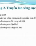 Bài giảng Kỹ thuật anten và truyền sóng: Chương 2 - ThS. Nguyễn Thị Linh Phương