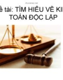 Đề tài: TÌM HIỂU VỀ KIỂM TOÁN ĐỘC LẬP