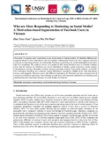 Who are More Responding to Marketing on Social Media? A Motivation-based Segmentation of Facebook Users in Vietnam