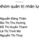 Chương 4 - Kế hoạch hóa nguồn nhân lực