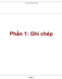 Nhập môn Công tác Kỹ sư 1 - Phần 1: Ghi chép