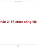 Nhập môn Công tác Kỹ sư 2 - Phần 2: Tổ chức công việc