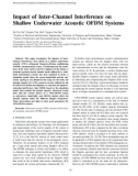 Impact of inter-channel interference on shallow underwater acoustic OFDM systems