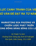 NĂNG LỰC CẠNH TRANH CỦA VIỆT NAM MỘT SỐ VẤN ĐỀ ĐẶT RA TỪ NĂM 2007