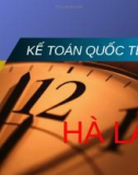 đề tài kế toán quốc tế - Th.s Trần Thị Minh Thảo