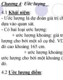 Giáo án xác xuất thống kê - Chương 4. Ước lượng