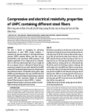 Compressive and electrical resistivity properties of UHPC containing different steel fibers