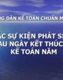 Hướng dẫn kế toán chuẩn mực 23