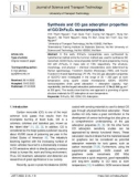 Synthesis and CO gas adsorption properties of GO/ZnFe2O4 nanocomposites