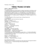 TIẾNG TRUNG CƠ BẢN