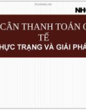 CÁN CÂN THANH TOÁN QUỐC TẾ THỰC TRẠNG VÀ GIẢI PHÁP