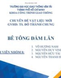 Bài thuyết trình Bê tông đầm lăn (Chuyên đề Vật liệu mới)