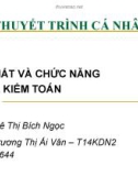 Bài thuyết trình: Bản chất và chức năng của kiểm toán