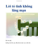 Lời tỏ tình không lãng mạn