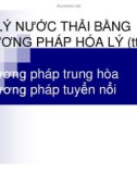 BÀI GIẢNG XỬ LÝ NƯỚC THẢI - PHẦN 3