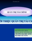 Bài giảng học về quản trị tài chính