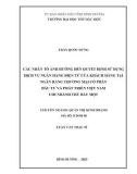 Luận văn Thạc sĩ Quản trị kinh doanh: Các nhân tố ảnh hưởng đến quyết định sử dụng dịch vụ Ngân hàng điện tử của khách hàng tại Ngân hàng Thương mại cổ phần Đầu tư và Phát triển Việt Nam - Chi nhánh Thủ Dầu Một