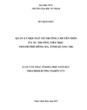 Luận văn Thạc sĩ Quản lý giáo dục: Quản lý đội ngũ tổ trưởng chuyên môn ở các trường tiểu học thành phố Đông Hà, tỉnh Quảng Trị