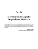 Ebook Physical properties of materials (Third edition): Part 2