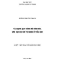 Luận văn Thạc sĩ Giáo dục học: Vận dụng quy trình mô hình hóa vào dạy học số tự nhiên ở tiểu học