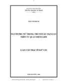 Luận văn Thạc sĩ Ngữ văn: Người phụ nữ trong Truyền kỳ mạn lục nhìn từ quan điểm giới