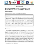 Conceptual Model of Customer Satisfaction in A Multi-Channel Banking Service Context: A Case of Vietnam