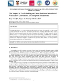 The Impact of Eco-Labelling on Green Purchase Intention of Vietnamese Consumers: A Conceptual Framework