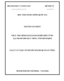 Luận văn Thạc sĩ Quản lý công: Thực thi chính sách giảm nghèo bền vững tại thành phố Quy Nhơn, tỉnh Bình Định