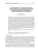 Vấn đề nghiên cứu và giảng dạy kho tàng tri thức dân gian các dân tộc trong xu thế giao lưu và hội nhập văn hóa hiện nay với bộ môn Văn học dân gian Việt Nam