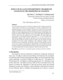 Effect of sea sand with different chloride ion contents on the properties of concrete