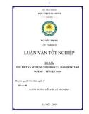 Luận văn tốt nghiệp: Thu hút và sử dụng vốn ODA của Hàn Quốc vào ngành y tế Việt Nam